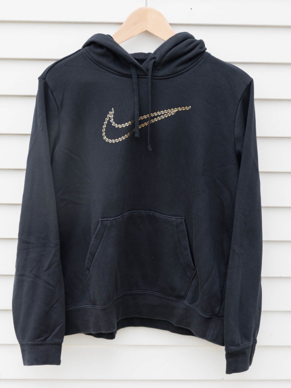 Nike Club Fleece Shine Pullover Hoodie Excellent Condition Women's Medium